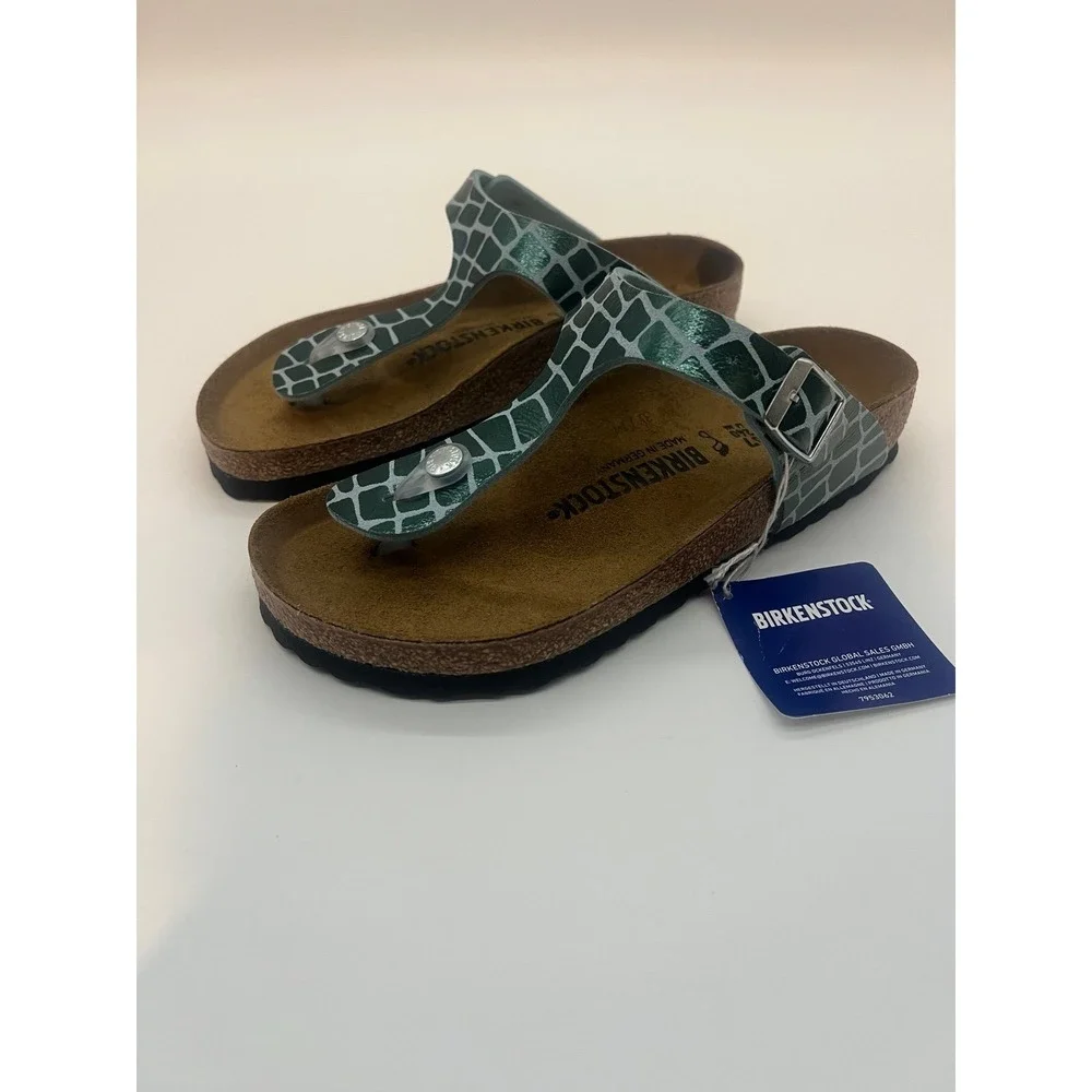 Birkenstock Gizeh Thong Sandals Green 